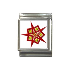 Pattern Tile Decorative Design Star Italian Charm (13mm) by Hannah976