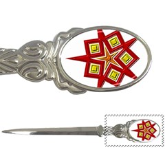 Pattern Tile Decorative Design Star Letter Opener by Hannah976