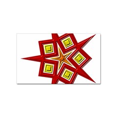 Pattern Tile Decorative Design Star Sticker Rectangular (10 Pack) by Hannah976