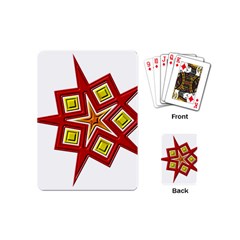 Pattern Tile Decorative Design Star Playing Cards Single Design (mini) by Hannah976