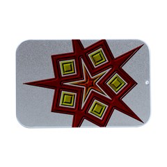 Pattern Tile Decorative Design Star Open Lid Metal Box (silver)   by Hannah976