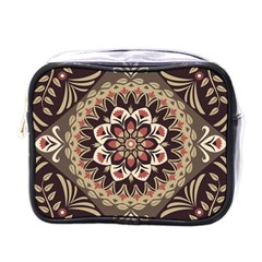 Seamless Pattern Floral Flower Mini Toiletries Bag (one Side) by Hannah976