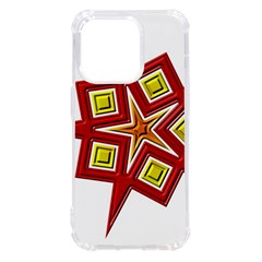 Pattern Tile Decorative Design Star Iphone 14 Pro Tpu Uv Print Case by Hannah976