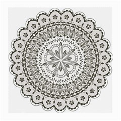 Vector Mandala Drawing Decoration Medium Glasses Cloth (2 Sides)