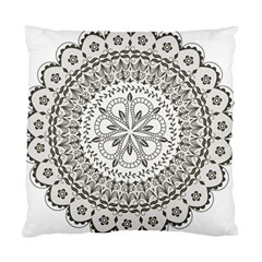 Vector Mandala Drawing Decoration Standard Cushion Case (two Sides)