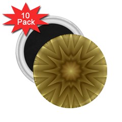 Background Pattern Golden Yellow 2 25  Magnets (10 Pack)  by Hannah976