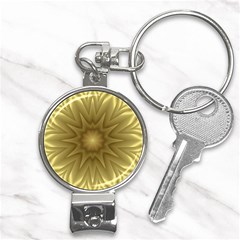 Background Pattern Golden Yellow Nail Clippers Key Chain by Hannah976