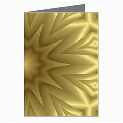 Background Pattern Golden Yellow Greeting Card by Hannah976