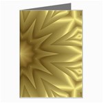 Background Pattern Golden Yellow Greeting Card Left