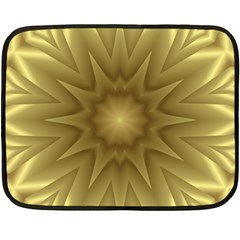 Background Pattern Golden Yellow Two Sides Fleece Blanket (mini) by Hannah976