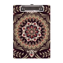 Seamless Pattern Floral Flower A5 Acrylic Clipboard by Hannah976