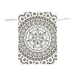 Vector Mandala Drawing Decoration Lightweight Drawstring Pouch (s) by Hannah976