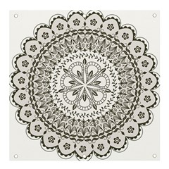 Vector Mandala Drawing Decoration Banner And Sign 4  X 4  by Hannah976