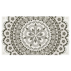 Vector Mandala Drawing Decoration Banner And Sign 7  X 4  by Hannah976