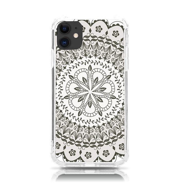 Vector Mandala Drawing Decoration iPhone 11 TPU UV Print Case