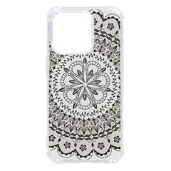 Vector Mandala Drawing Decoration Iphone 14 Pro Tpu Uv Print Case by Hannah976