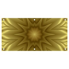 Background Pattern Golden Yellow Banner And Sign 4  X 2 