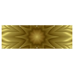 Background Pattern Golden Yellow Banner And Sign 12  X 4  by Hannah976