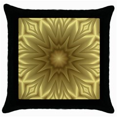 Seamless Pattern Green Garden Throw Pillow Case (black) by Hannah976