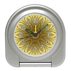 Seamless Pattern Green Garden Travel Alarm Clock