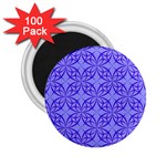 Decor Pattern Blue Curved Line 2.25  Magnets (100 pack)  Front