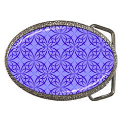 Decor Pattern Blue Curved Line Belt Buckles by Hannah976