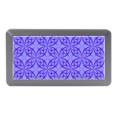 Decor Pattern Blue Curved Line Memory Card Reader (mini) by Hannah976