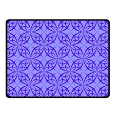 Decor Pattern Blue Curved Line Two Sides Fleece Blanket (small) by Hannah976