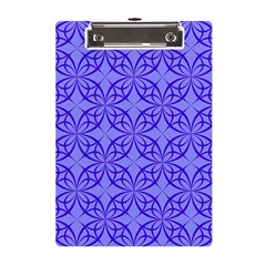 Decor Pattern Blue Curved Line A5 Acrylic Clipboard