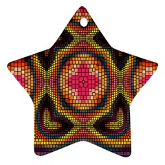 Kaleidoscope Art Pattern Ornament Ornament (Star)