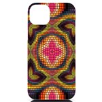 Kaleidoscope Art Pattern Ornament iPhone 14 Plus Black UV Print Case Front