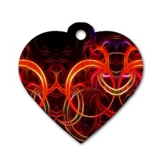 Colorful Prismatic Chromatic Dog Tag Heart (one Side) by Hannah976