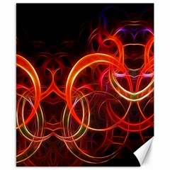 Background Fractal Abstract Canvas 8  X 10  by Hannah976