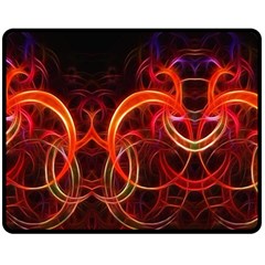 Background Fractal Abstract Two Sides Fleece Blanket (medium) by Hannah976