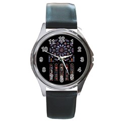 Rosette Cathedral Round Metal Watch