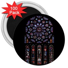 Rosette Cathedral 3  Magnets (100 pack)