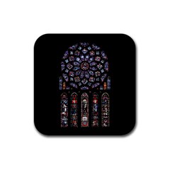 Rosette Cathedral Rubber Coaster (Square)