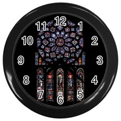 Rosette Cathedral Wall Clock (Black)