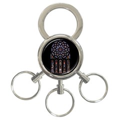 Rosette Cathedral 3-Ring Key Chain