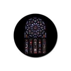 Rosette Cathedral Rubber Coaster (Round)