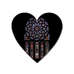 Rosette Cathedral Heart Magnet