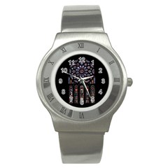 Rosette Cathedral Stainless Steel Watch