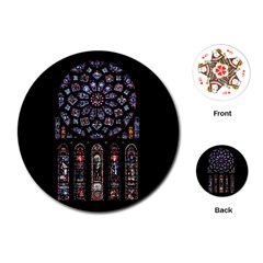 Rosette Cathedral Playing Cards Single Design (round)