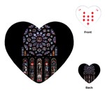 Rosette Cathedral Playing Cards Single Design (Heart) Front