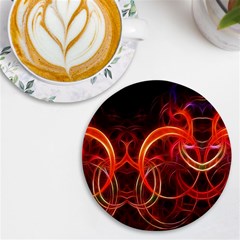 Colorful Prismatic Chromatic Uv Print Round Tile Coaster by Hannah976