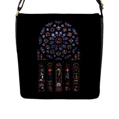 Rosette Cathedral Flap Closure Messenger Bag (L)