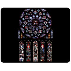 Rosette Cathedral Two Sides Fleece Blanket (Medium)