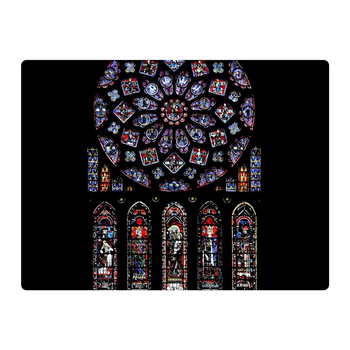 Rosette Cathedral Two Sides Premium Plush Fleece Blanket (Mini)