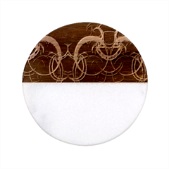 Colorful Prismatic Chromatic Classic Marble Wood Coaster (round)  by Hannah976