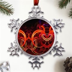 Colorful Prismatic Chromatic Metal Large Snowflake Ornament by Hannah976